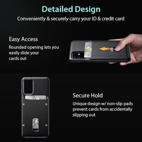Funda ESR Wallet Armor para Samsung S20 PLUS Negra Cartera 