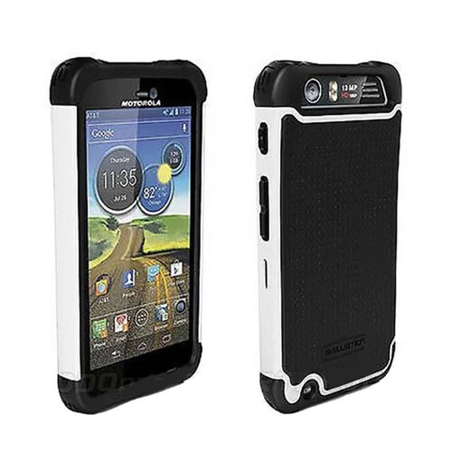 . Funda Ballistic SG Motorola Atrix HD Blanca Negro 