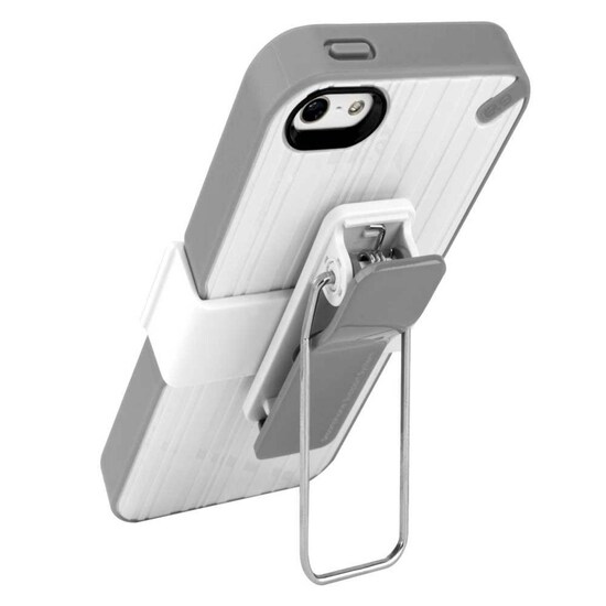 Funda PUREGEAR Utilitarian Blanca para iPhone SE 2016 iPhone 5s y 5 con  clip holster