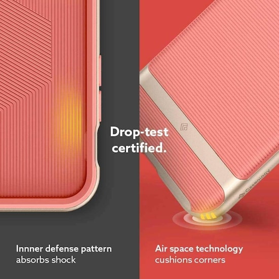 Funda CASEOLOGY Wavelength Coral para iPhone SE iPhone y