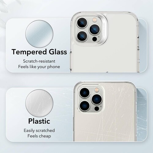 Funda ESR Mimic para iPhone 13 PRO MAX cristal Transparente Ice Shield
