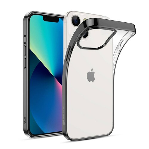 Funda ESR Project Zero para iPhone 14 y 13 Transparente Negro 