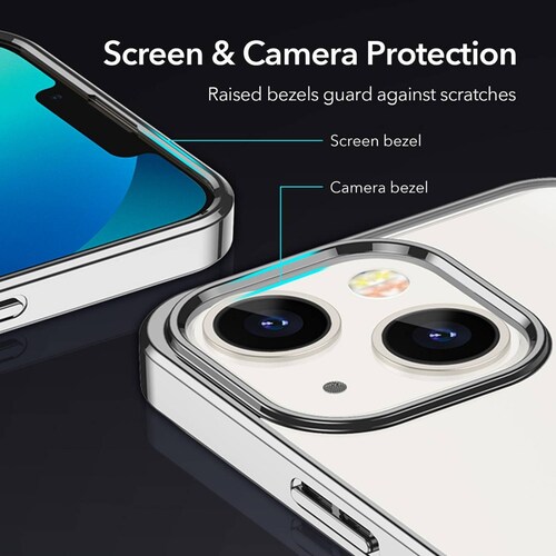 Funda ESR Project Zero para iPhone 14 y 13 Transparente Plata 