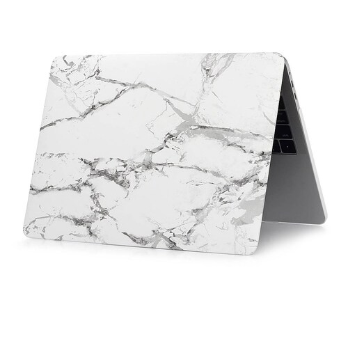 Funda TECHPROTECTUS para MacBook Pro 13 Marmol Blanco release 2020 2019 2018 A2238 A2289 A2251 