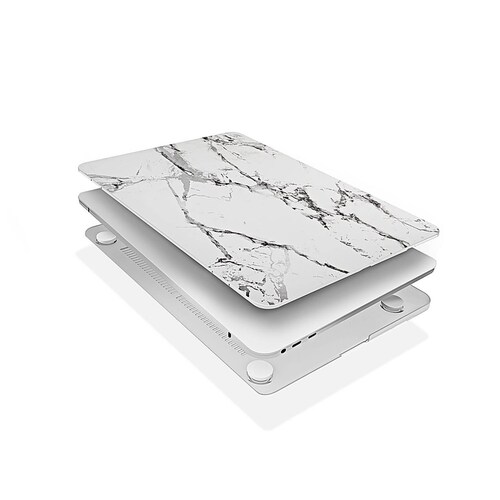 Funda TECHPROTECTUS para MacBook Pro 13 Marmol Blanco release 2020 2019 2018 A2238 A2289 A2251 