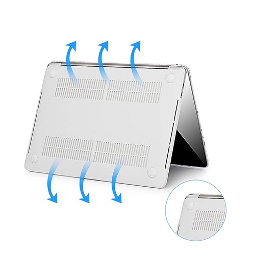 Funda TECHPROTECTUS para MacBook Pro 13 Marmol Blanco release 2020 2019 2018 A2238 A2289 A2251 