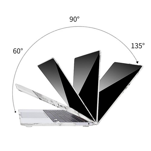 Funda TECHPROTECTUS para MacBook Pro 13 Marmol Blanco release 2020 2019 2018 A2238 A2289 A2251 