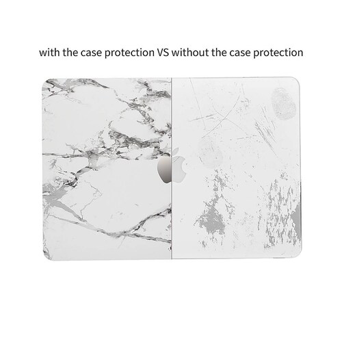 Funda TECHPROTECTUS para MacBook Pro 13 Marmol Blanco release 2020 2019 2018 A2238 A2289 A2251 