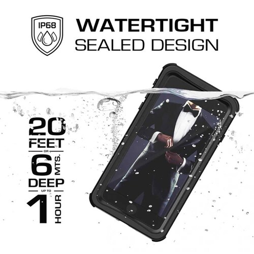 Funda GHOSTEK Nautical para iPhone SE iPhone 8 Negra contra agua 