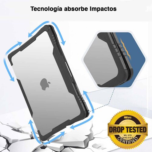 Funda TECHPROTECTUS para MacBook Air M2 Uso Rudo release 2022 A2681 