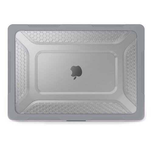 Funda TEKKU para MacBook Pro 13 M1 M2  uso rudo Gris A2338 A2238 A2289 A2251 A2159 A1989 A1706 A1708 