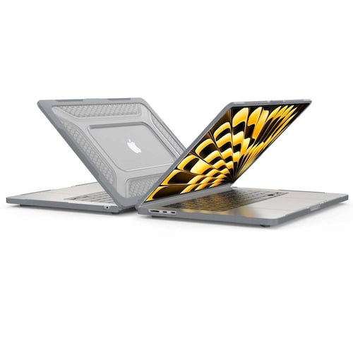 Funda TEKKU para MacBook Pro 13 M1 M2  uso rudo Gris A2338 A2238 A2289 A2251 A2159 A1989 A1706 A1708 