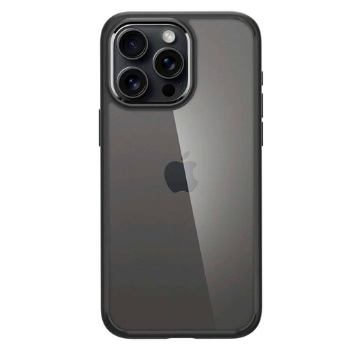 Funda SPIGEN Ultra Hybrid para iPhone 15 PRO MAX Neg Transparente 