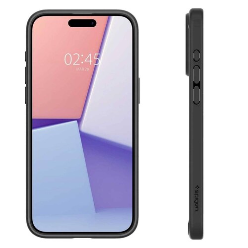 Funda SPIGEN Ultra Hybrid para iPhone 15 PRO MAX Neg Transparente 