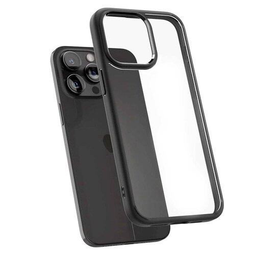 Funda SPIGEN Ultra Hybrid para iPhone 15 PRO MAX Neg Transparente 