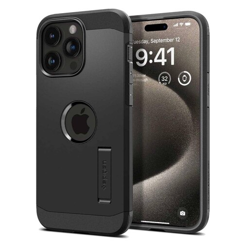 Funda SPIGEN Tough Armor Mag para iPhone 15 PRO Negra .