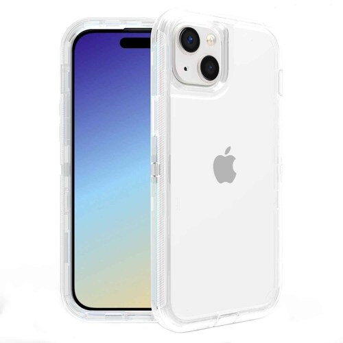 Funda TEKKU Protect 360 para iPhone 15 PLUS Transparente 