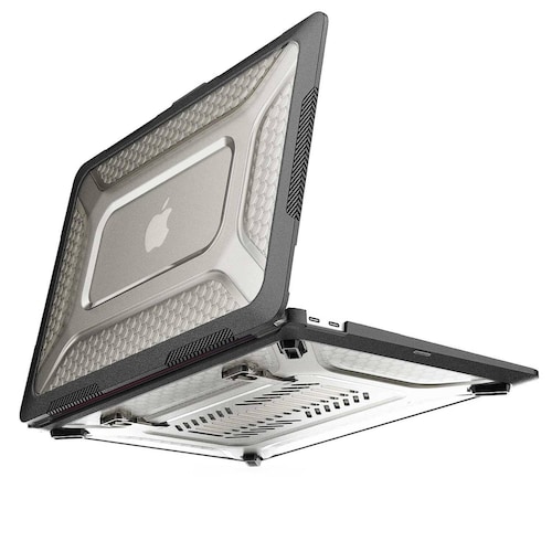 Funda TEKKU HC para MacBook Air 13 Negra A2337 M1 A2179 A1932 uso rudo 