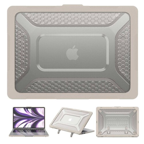 Funda TEKKU HC para MacBook Air 13 M2 M3 A2681 A3113 Arena uso rudo 