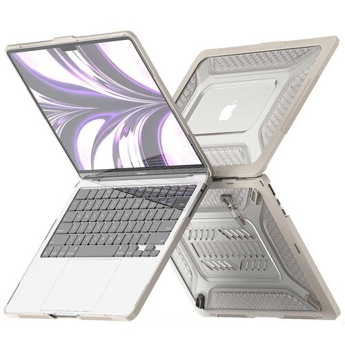 Funda TEKKU HC para MacBook Air 13 M2 M3 A2681 A3113 Arena uso rudo 