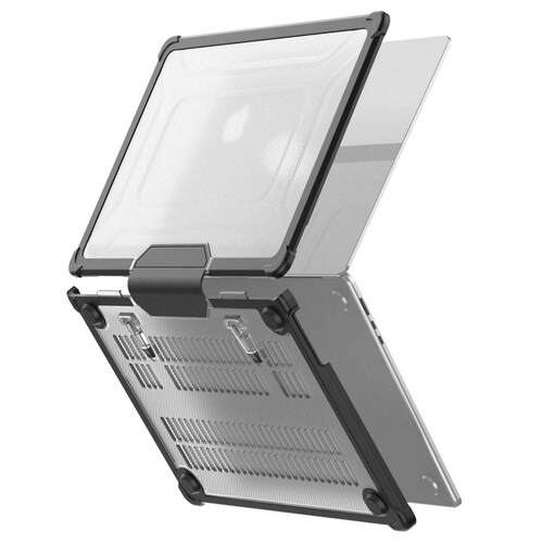 Funda TEKKU ST para MacBook PRO 14 Negra uso rudo A2992 A2918 A2442 A2779 M3 M2 M1 Pro M1 Max 