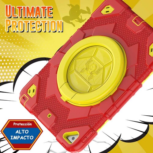 Funda TEKKU Spider uso rudo para iPad 10 de 10.9" Rojo Amarillo A2696 A2757 A2777 