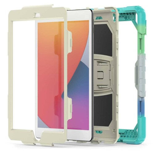Funda TEKKU StandC uso rudo para iPad 10 de 10.9" MultiAzul A2696 A2757 A2777 