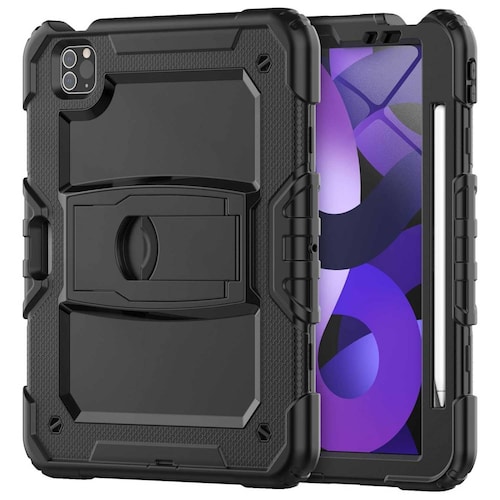 Funda TEKKU StandC uso rudo para iPad Pro 12.9 Negra A2436 A2437 A2764 A2766 A2378 A2461 A2379 