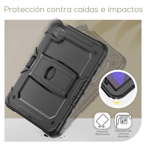 Funda TEKKU StandC uso rudo para iPad Pro 12.9 Negra A2436 A2437 A2764 A2766 A2378 A2461 A2379 