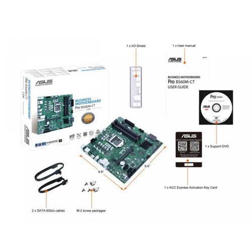 MB ASUS B560 MATX EMPRESARIAL LGA 1200 4DDR4 128GB 4600MHZ 2HDMI DP PCIE4.0 PRO B560M CT CSM