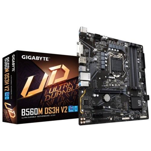 MB GIGABYTE B560 MICRO ATX LGA1200 4DDR4 128GB 5333MHZ OC 1HDMI 1DVID 1DP 1PS2 3USB3.2 B560M DS3H V2