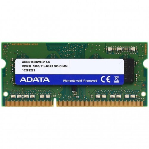 Memoria RAM Para Laptop SODIMM ADATA 4GB DDR3L 1600MHZ BAJO VOLTAJE ADDS1600W4G11 S
