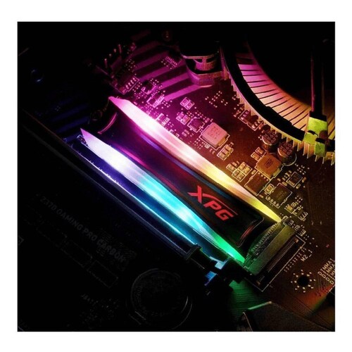SSD INTERNO ADATA XPG S40G 1TB RGB PCLE GEN3X4 M.2 2280 DISIPADOR NEGRO AS40G 1TT C