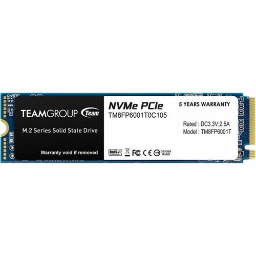 SSD INTERNO TEAMGROUP MP33 1TB M.2 2280 PCIe 3.0 x4 NVMe 1.3 3D NAND TM8FP6001T0C101