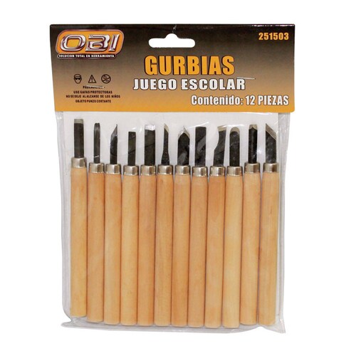 Gurbias escolares con 12 piezas 251503 OBI
