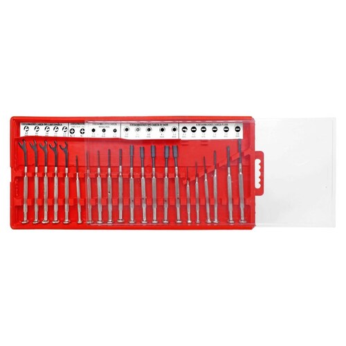 Juego de mini desarmadores tipo joyero 21 pzs 143B11 Tecnotool
