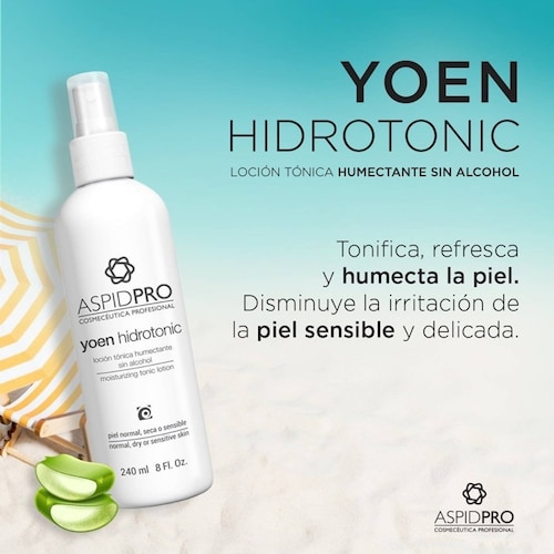 Loción tónica humectante para piel normal, seca o sensible Yoen hidrotonic 240ml