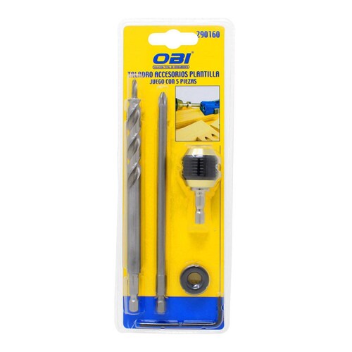 Juego de 5 accesorios para ángulo 15 grados 290160 OBI