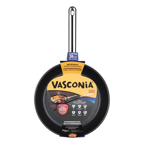Sartén para Estufa de Inducción Vasconia Elegance Con Antiadherente de 28 cm. 