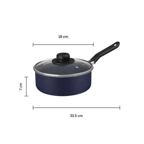 Cazo Antiadherente de Aluminio 18 cm Ekco Classic Azul 