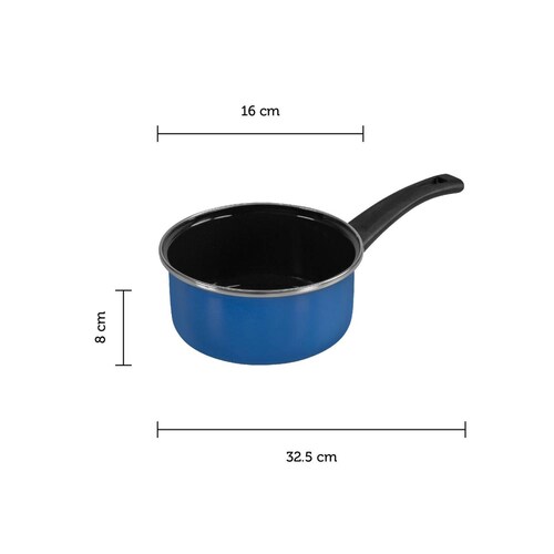 Cazo con Mango de VitroaceroVasconia Novo Viva 16 cm Azul 