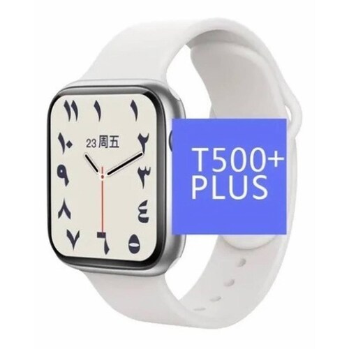 Smartwatch T500 + Plus Pro Series 6 Reloj Inteligente 2021 Blanco 42 mm.