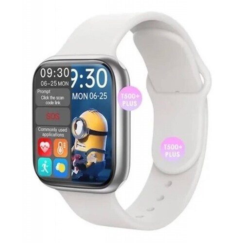 Smartwatch T500 + Plus Pro Series 6 Reloj Inteligente 2021 Blanco 42 mm.