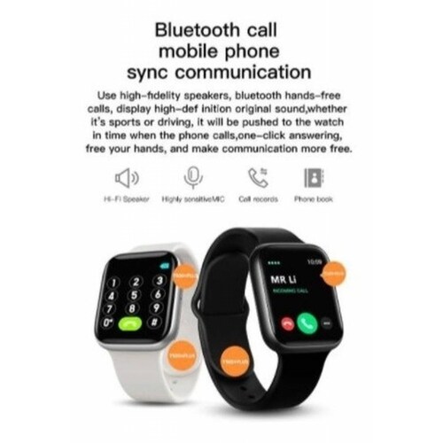 Smartwatch T500 + Plus Pro Series 6 Reloj Inteligente 2021 Blanco 42 mm.