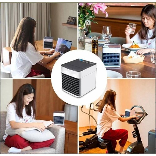 Ventilador Enfriador Purificador Humificador De Aireportatil 