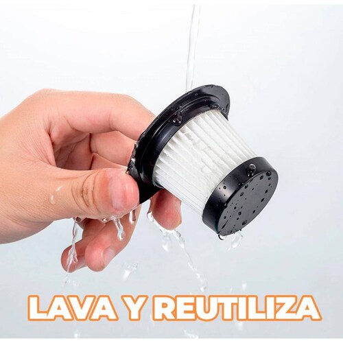 Aspiradora Inalámbrica para Casa o Auto con Filtro Lavable 