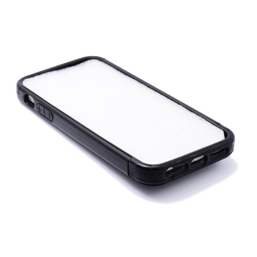 Funda Para Celular Iph 5 Metal Ring Color Negro Accesorio