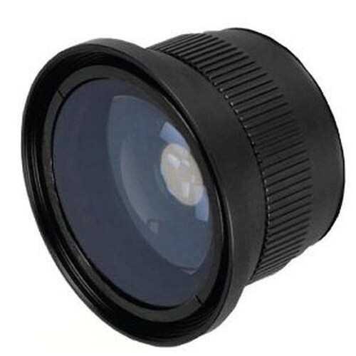 Lente Ojo De Pez 0.42x Rosca De 58mm Negro Fotografia