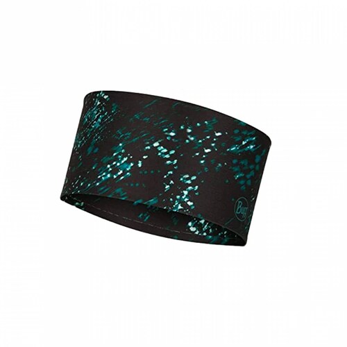Bandana para correr Unisex Buff Coolnet UV + Headband Speckle Black 