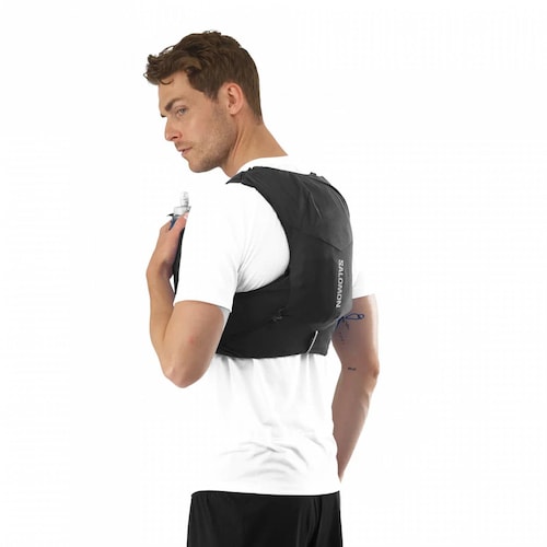 Chaleco de Hidratación para Hombre de running Salomón ADV SKIN 5 NE U CHALECO NEGRO